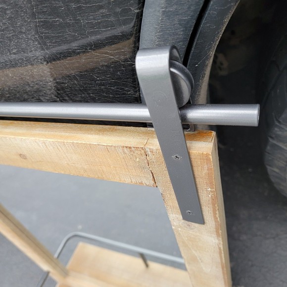 New in Box Ingram Barn Door Mirror with Shelf Firstime & Co. 25 in X 20 in - Picture 6 of 8